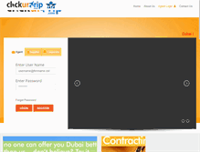 Tablet Screenshot of clickurtrip.com